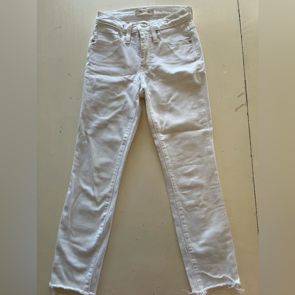Madewell White Skinny Jeans